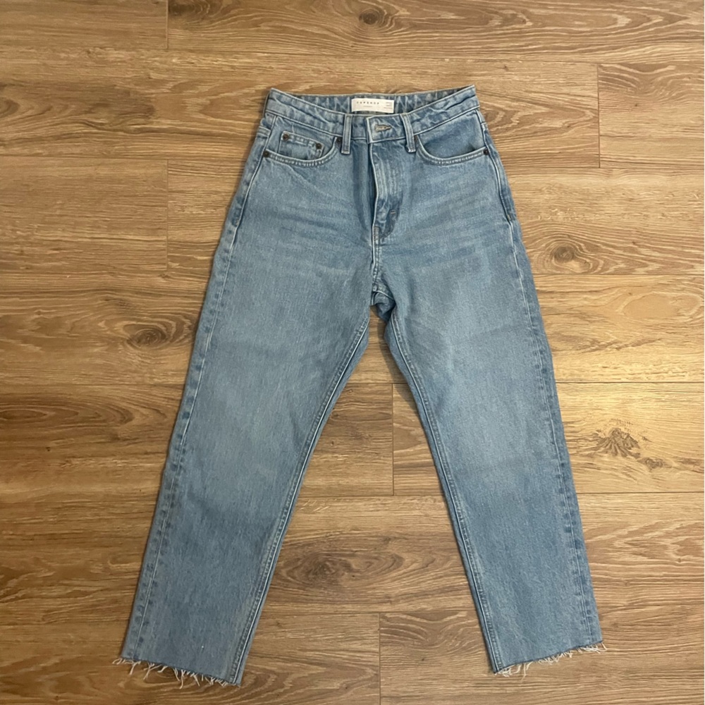 Topshop straight high waisted jeans